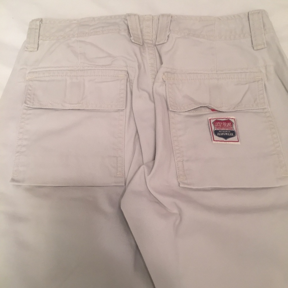 Lucky Brand light tan classic dungarees EUC - Picture 6 of 7